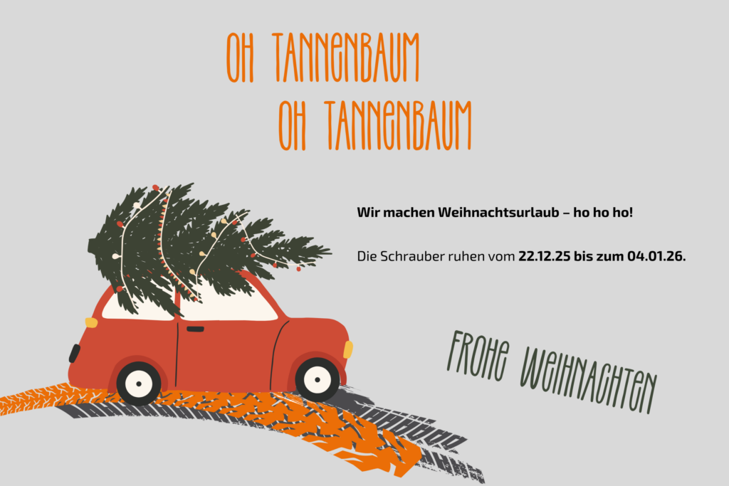 Weinachtsferien Fahrzeugservice Bendler vom 22.12. bis 04.1.26